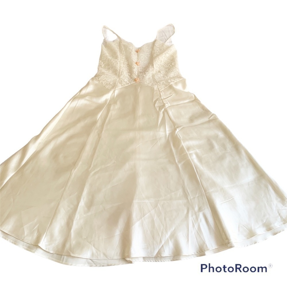 VINTAGE Tiffany’s Closet Satin and Lace Chamise Lingerie Dress Size M** NWOT